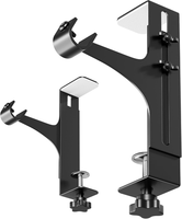 Black 2Er Set GardinenstangenträGer Ohne Bohren, Gardinenstange Ohne Bohren, Gar