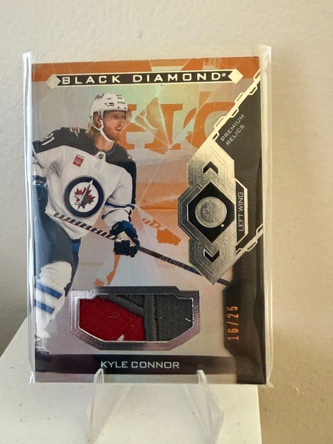 Kyle Connor 2022-23 Black Diamond Premium Relics #BDB-KC /25