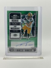 2023 Panini Contenders Optic Luke Musgrave Green Pulsar Auto RC #/30