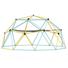 10FT Geometric Dome Climber With Swing  Hammock For Kids 3-10