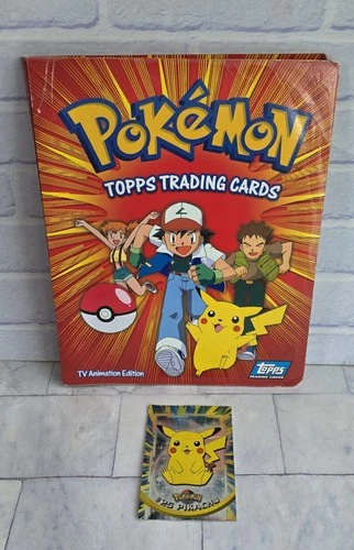 Topps Pokémon Card Collection Job Lot Collection In Folder Binder Pikachu Jumbo