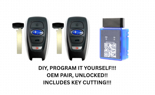 DIY BUNDLE PAIR  FOR SUBARU SMART KEY FORESTER, XV, OUTBACK, WRX STI HYQ14AHK