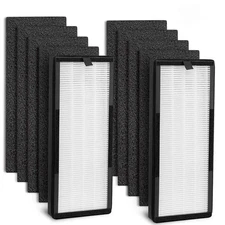 HEPA Replacement Filter for VEVA 8000 Elite Pro Series Air Purifier, 2 HEPA F...