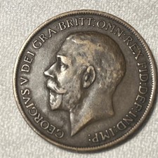 1912 Great Britain One 1 Penny - British Bronze World Coin - Circulated - L2