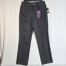 Gloria Vanderbilt Amanda Jeans 8 Short Gray Rinse Wash Classic Fit Tapered NWT