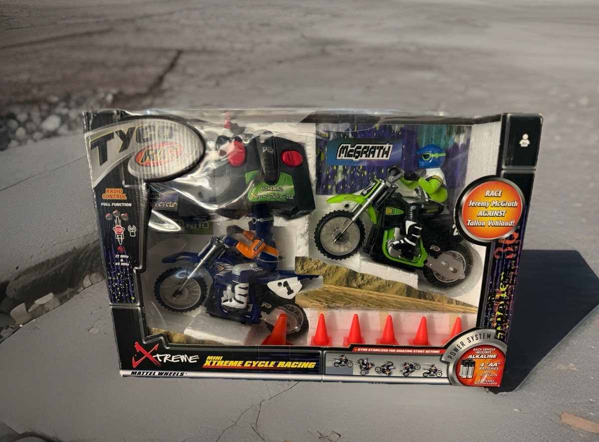 Tyco RC Mini Xtreme Cycle Racing Mattel RARE Jeremey Mcgrath