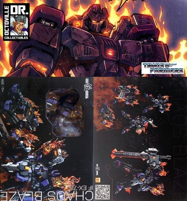 Iron Factory IF-EX72 Chaos Blaze Legends Class 3rd Party IDW Fallen Brandneu