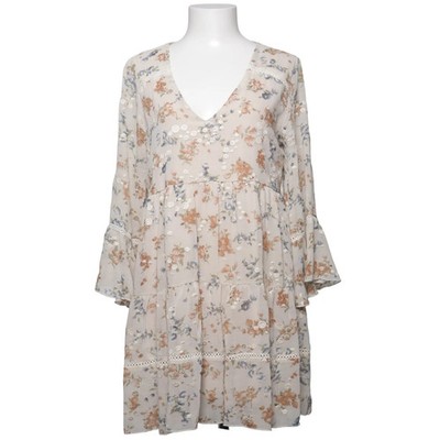 NKN Nekane, Kleid, Größe: L, EMASH-PL, Beige/Mehrfarbig, Polyester, Blumen #ZtR