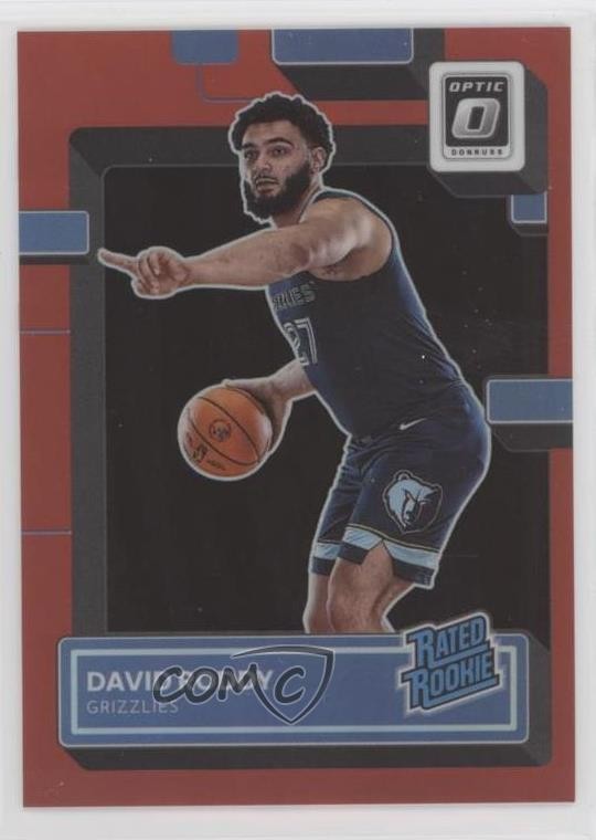 2022-23 Panini Donruss Optic Rated Rookie Red Prizm 53/99 David Roddy #225 02v3