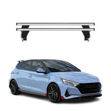 Menabo Dachträger Grundtäger für Hyundai i20 N 2021-2024 50kg Alu Silber 2 tlg