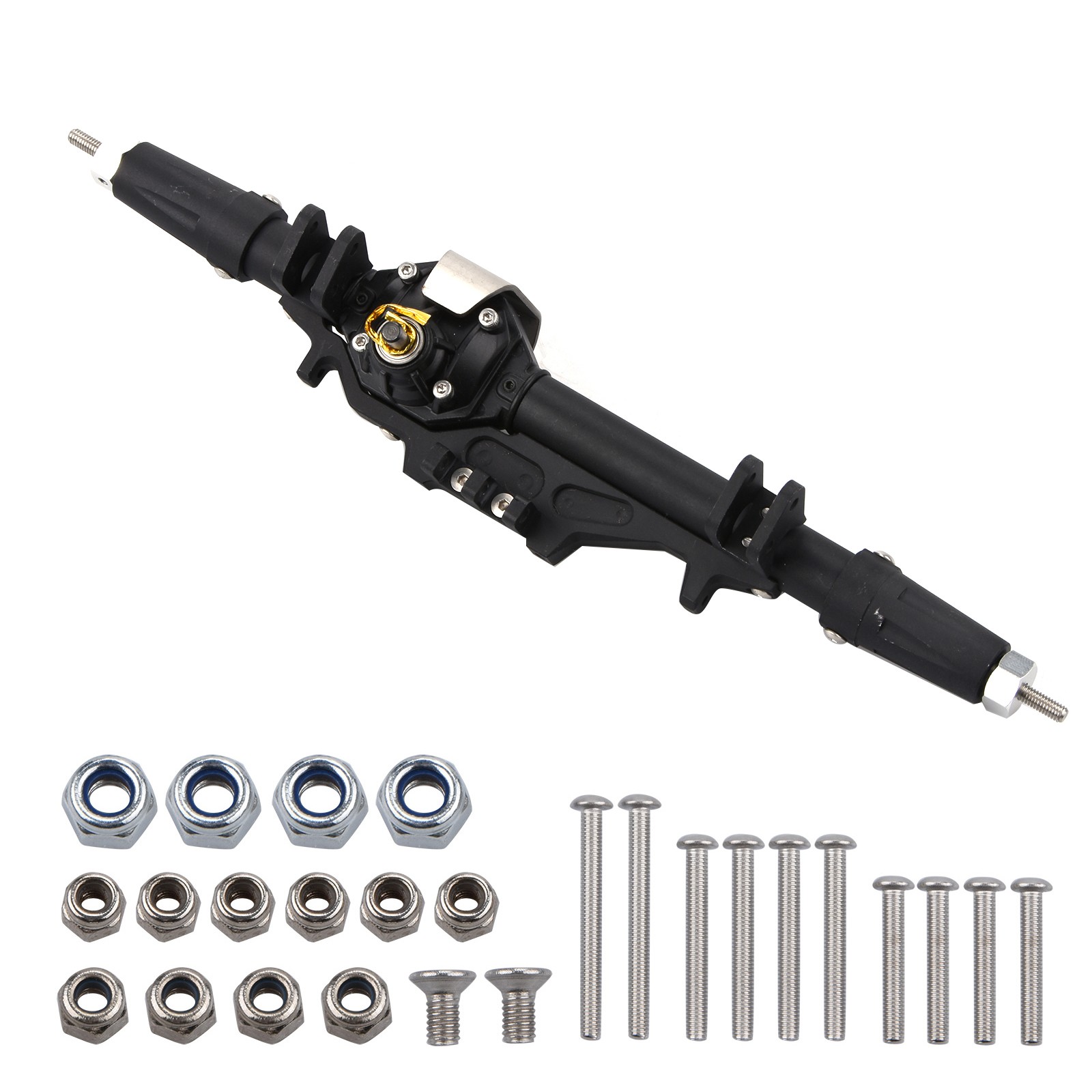 Black Rear Axle For AXIAL WRAITH RR10 90031 90045 90056 9004