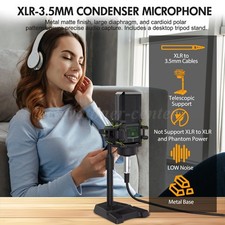 Complete Home Studio Recording Kit Mixer Condenser Microphone Music Podcast NEW