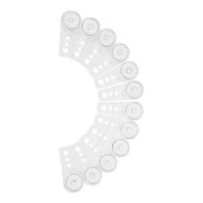 12 Pcs Ceiling Curtain Track Pulleys Replacement Rollers