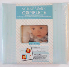 New Tapestry By CR Gibson Complete Scrapbook Memory Album 12x12 Baby Boy Blue