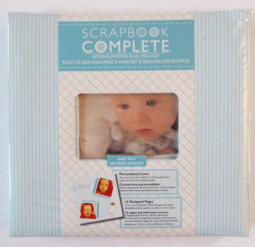 Tapestry By CR Gibson Complete Scrapbook Memory  Album 12x12 Baby Boy Blue