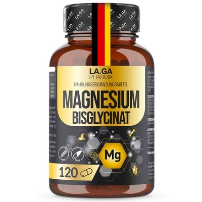 MAGNESIUM BISGLYCINAT 120cps + Vit B1,B5,B6 AntiStress LAGA PHARMA 4 Monate