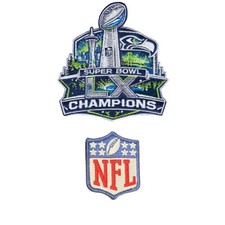 Super Bowl 60 LX Patch Seattle Seahawks Iron on or sewn 2 PC 2 Sizes Vary