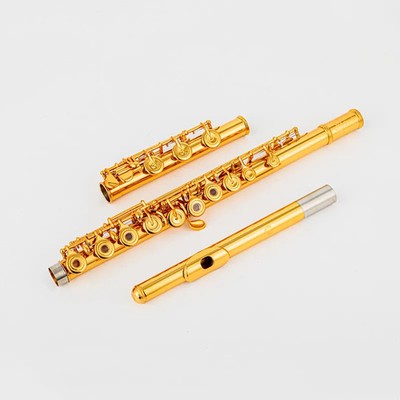 Flute B Foot E-gorgeous Performance Musical Instrument Copper Gold Plated Flute