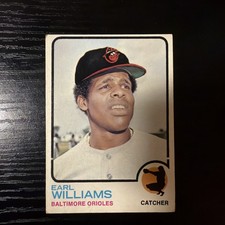 1973 Topps - Earl Williams #504 Gaps in Black Border