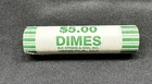 BU 2009 P ROOSEVELT  DIME  ROLL  BRILLIANT UNCIRCULATED OBW NF STRING Head Tail