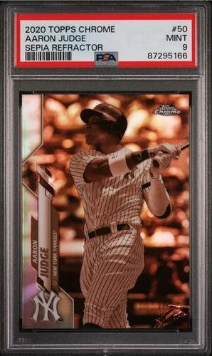⚾ Aaron JUDGE *Sepia Refractor* PSA 9 2020 Topps Chrome #50 POP 14 🔥 Mint
