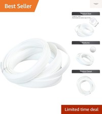 16.4ft Length PET Flexible Expandable Braided Cable Sleeves 0.62inch Width Wi...