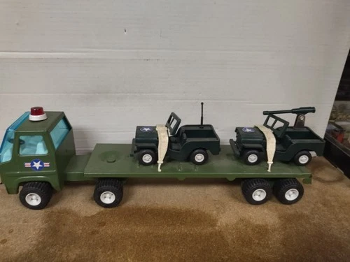SANSON BRAVO MILITARY + JEEP TRUCK (BROKEN) METAL RICO VINTAGE