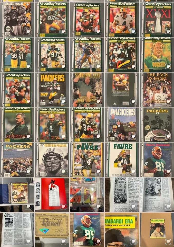 Lote masivo de anuarios de programas antiguos de Green Bay Packers y más ENVÍO GRATUITO Foto 4 de 4