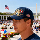 United States 250th Anniversary Hat, Adjustable 250 Year One Size, Blue