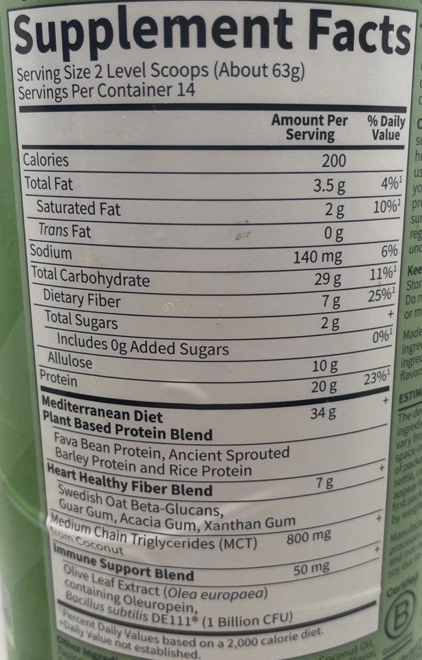 Dr. Chocolate rico a base de plantas MD formulado caducidad: 8/26 Foto 2 de 3
