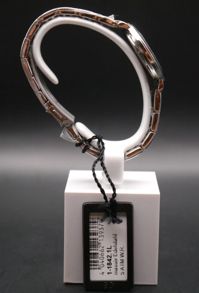 JACQUES LEMANS Damenuhr Milano Metallband massiv Edelstahl 1-1842.1L - Bild 4 von 4