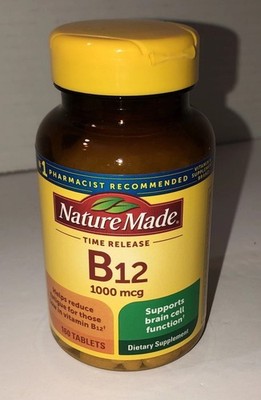 Nature Made Time Release B12 1000 mcg 160 Tablets Support brain cell function