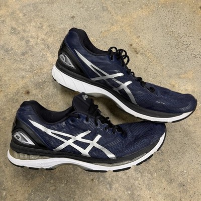 Asics Gel-Nimbus 19 Blue White Mens US 13 Running Shoes Sneakers T700Q
