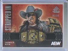 2025 SP Game Used AEW Strapped In Championship Belt Relics 2/10 Thunder Rosa u0h