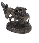 Mini 1.5” Pewter Figure Burro carrying minors pack — photo 1