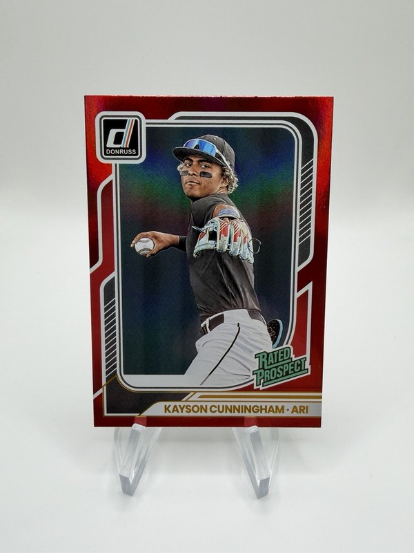 2026 Donruss Kayson Cunningham Rated Prospect Red /250 #116 Diamondbacks