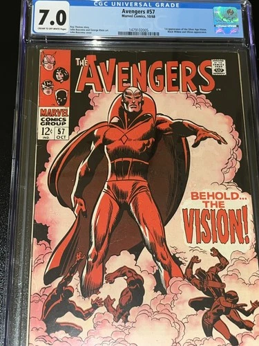 Avengers #57 (1963)- 1st app. of Vision- CGC 7.0