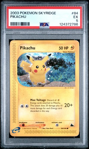 Pikachu graded PSA 5 for sale on eBay