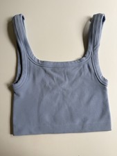 Set Active Sculptflex Ribbed Top Size Small Light Blue Box Tank