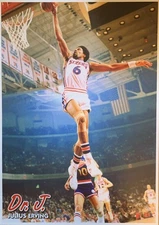 661580 Julius Erving Dr. Dunking Photo Wall Print Poster