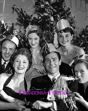 AUDREY HEPBURN 8X10 Lab Photo 1951 Christmas Party Sweetheart Portrait