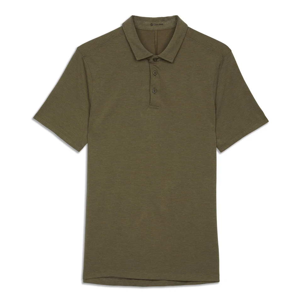 Camisa polo masculina casual lululemon tamanho XS oliva