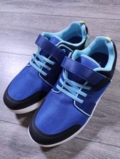 Lands End Sneaker Shoes Boys Size 5 Blue Colorblock Active Kids Shoes