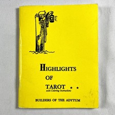 Highlights of Tarot- Builders of the Adytum (1989) Metaphysics PB See Photos