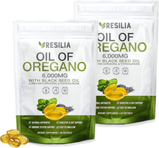 Softgels with Black Seed Oil 6000Mg   Organic Oregano Oil Capsules for Immune 