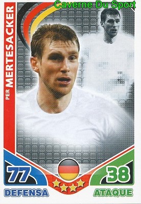 093 FÜR MERTESACKER GERMANY TEAM CARD WELTSTARS 2010 TOPPS