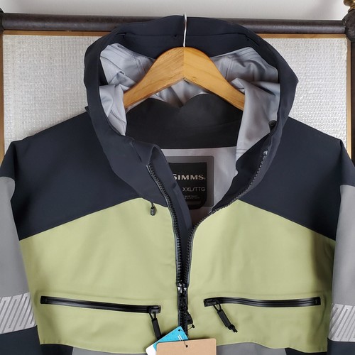 NEW $449 SIMMS Mens Size 2XL 30k Waterproof CX Hooded Jacket Coat Shell Gray XXL - Picture 5 of 24