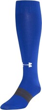 UNDER ARMOUR UA SOCCER SOCK Over-The-Calf Men 9-12.5 Royal Blue Large U4485P1