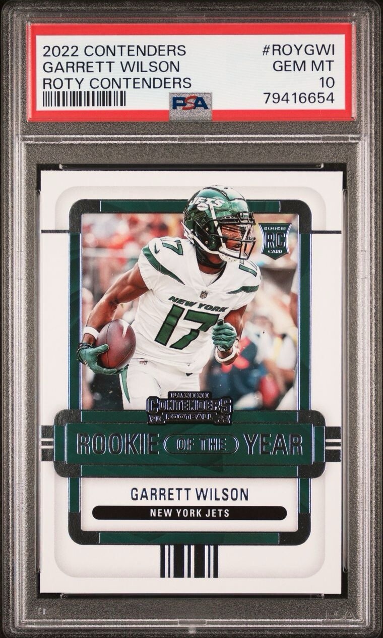 2022 Panini Contenders Rookie of the Year Garrett Wilson PSA 10 GEM MINT