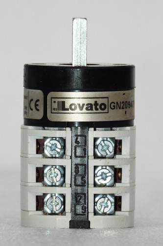 NOS LOVATO ELECTRIC 7GN209478N ROTARY CAM SWITCH GN SERIES | eBay